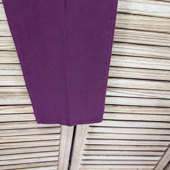 Gloria Vanderbilt Amanda Purple High-Waisted Pants Size 8P - Picture 3 of 12